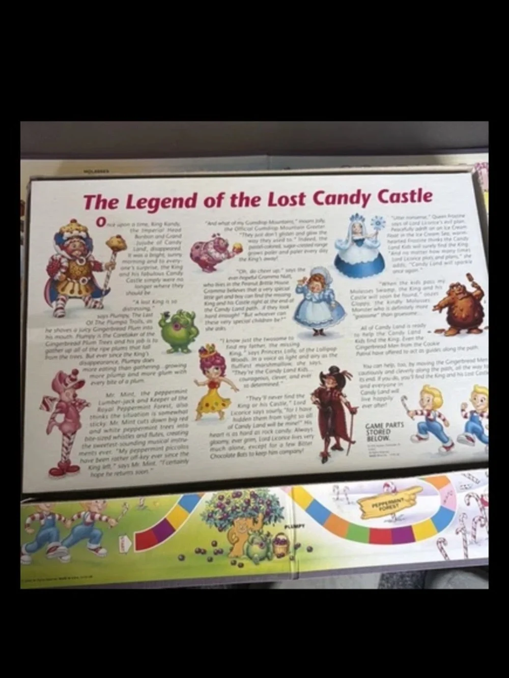 Vintage 1999 Candy Land Board Game Hasbro Candyland Missing 3 Cards Read As Is!